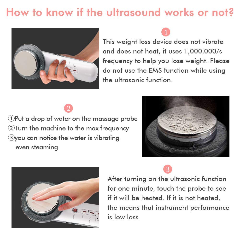 3 in 1 Ultrasonic Cavitation Machine - EMS Body Slimming, Infrared Skin Care & Fat Removal Massager for Weight Loss & Cellulite Reduction | Perfect for Home Spa, Beauty Salon & Body Contouring Treatments