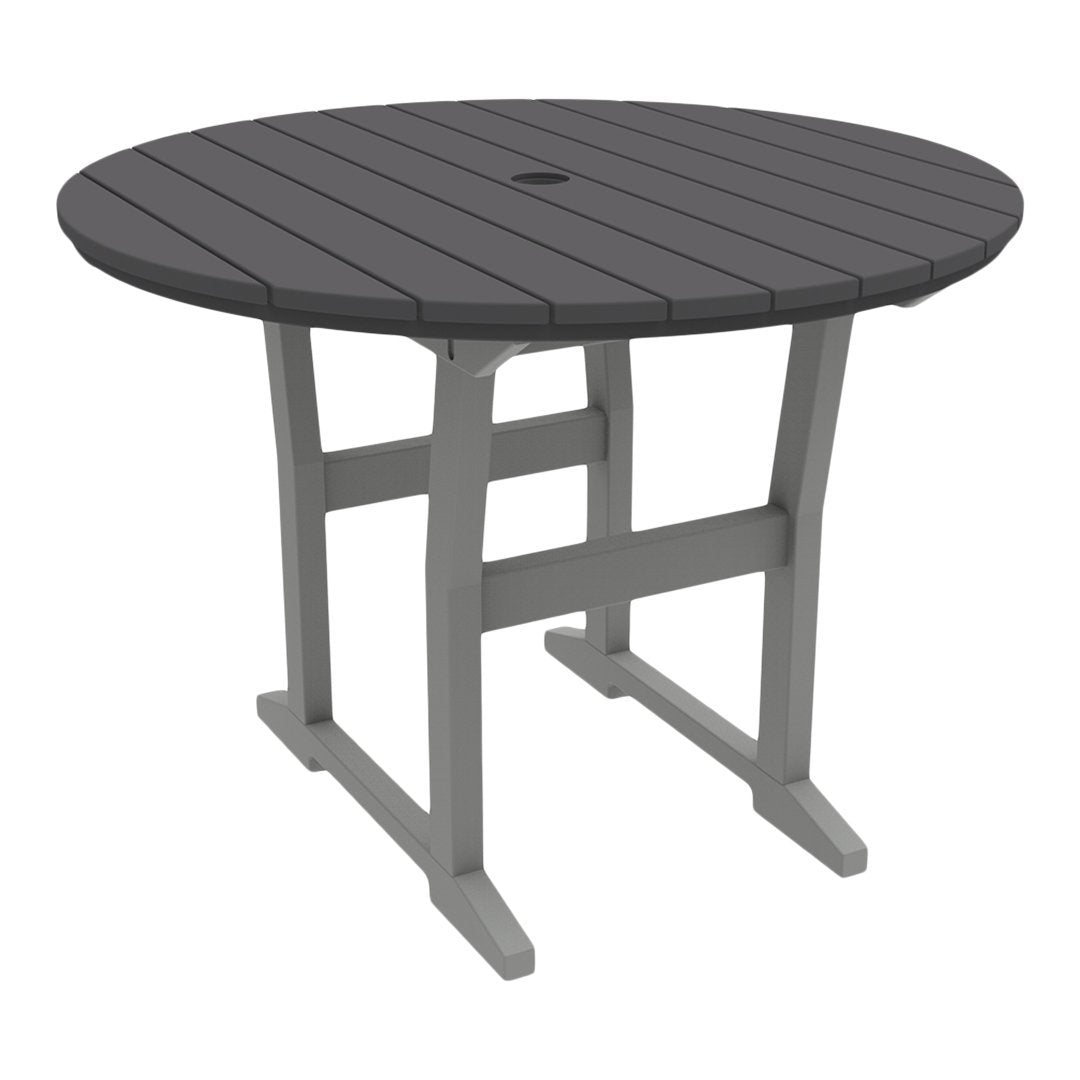 Coastline Cafe Round Dining Table - 36 Inch Modern Kitchen Table for Small Spaces, Breakfast Nook & Apartment - Perfect for Coffee Shops, Restaurants & Home Decor