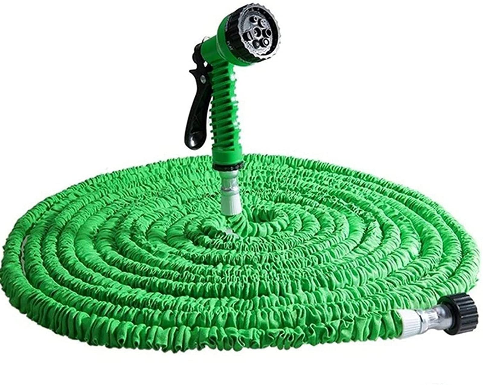 **FDGSD Expandable Garden Hose 200FT - Flexible Water Hose with Spray Gun for Watering, Car Wash, Lawn Care - Lightweight, Durable, Leak-Proof (Green)**