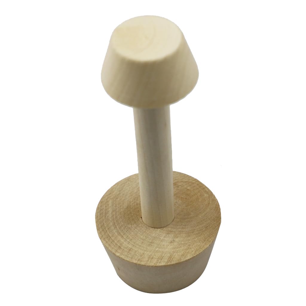 Wooden Tart Tamper - Double Sided Pie Pastry Dough Press - Baking Tool for Mini Egg Tarts, Cheesecakes & Desserts - Perfect for Home Bakers & Professional Chefs - Ideal for Egg Tart Molds, Pasta & Cake Making