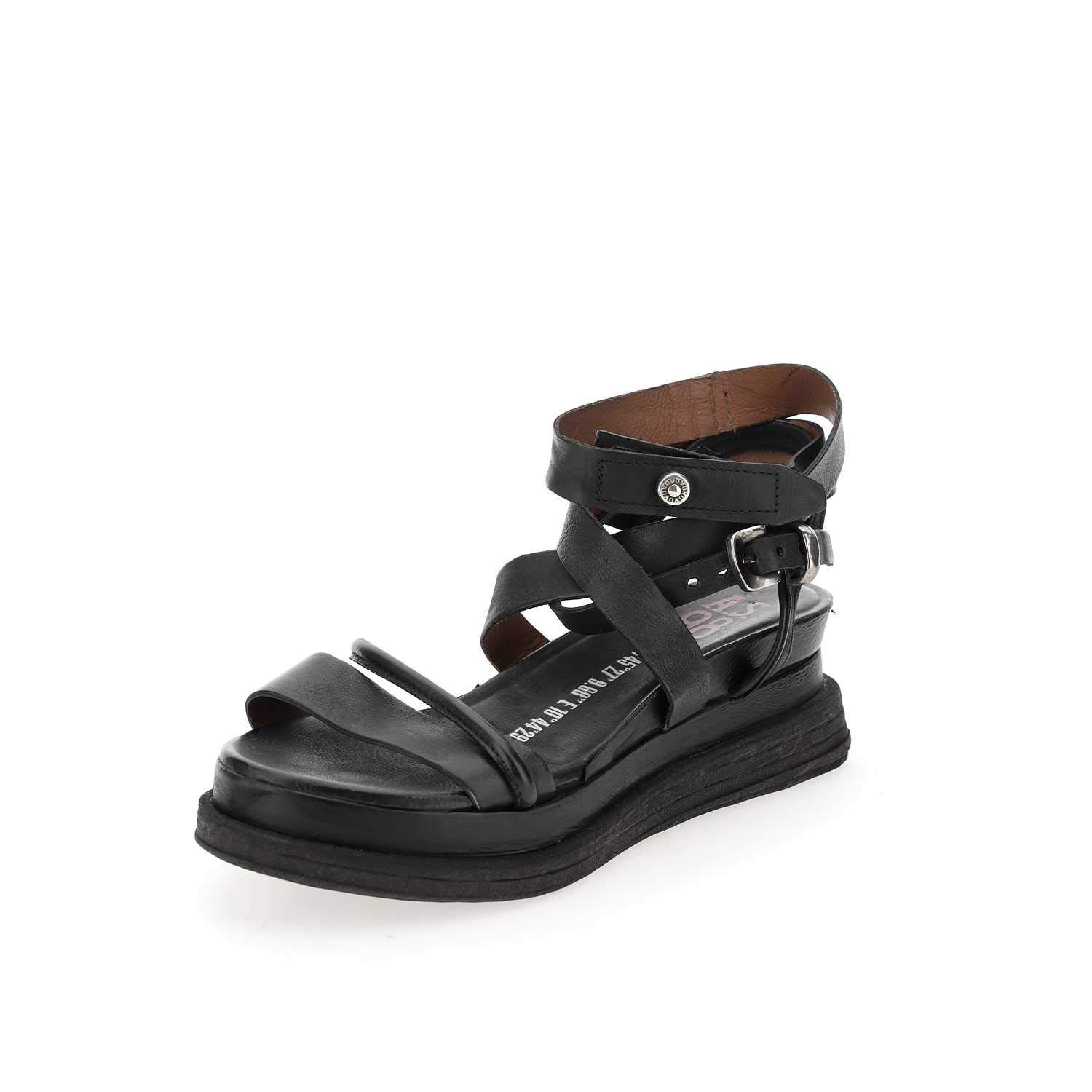 A.S.98 Labo - Women's Genuine Leather Gladiator Sandals - Comfortable Strappy Flat Summer Sandals for Casual Outings & Beach Vacations