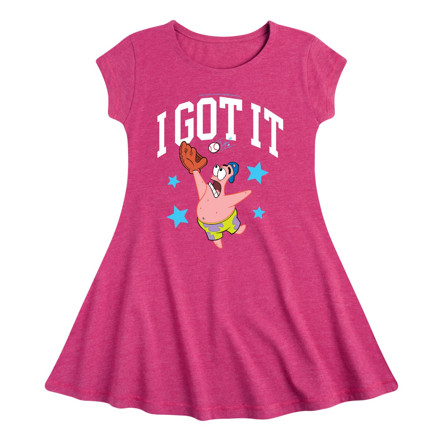 SpongeBob SquarePants 'I Got It' Fit & Flare Dress for Toddler & Youth Girls | Hybrid Apparel | Cute Cartoon Character Outfit for Birthday, Party & Playtime