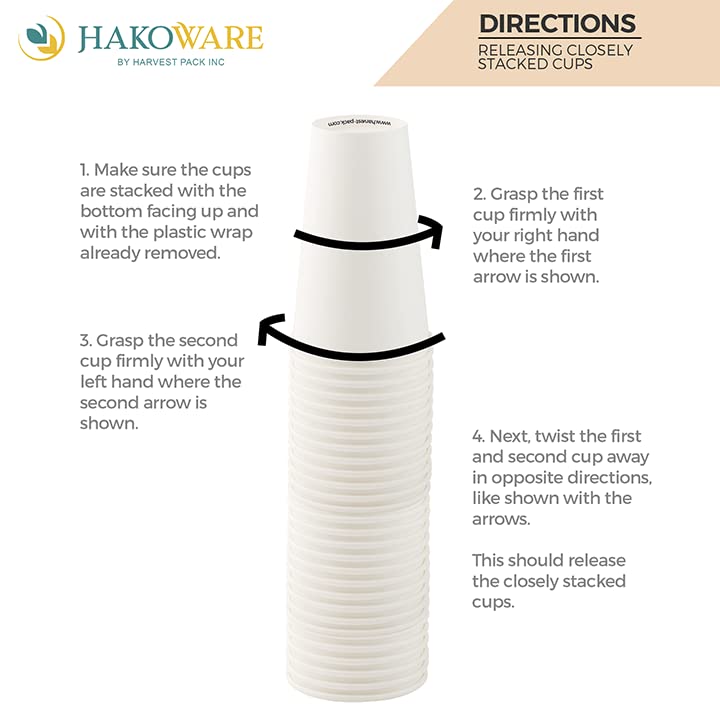 1000 Count 12 oz White Disposable Paper Cups - Hot & Cold Beverage Cups for Coffee, Tea, Cocoa, Cappuccino, Latte | Perfect for Cafes, Offices, Parties & Home Use