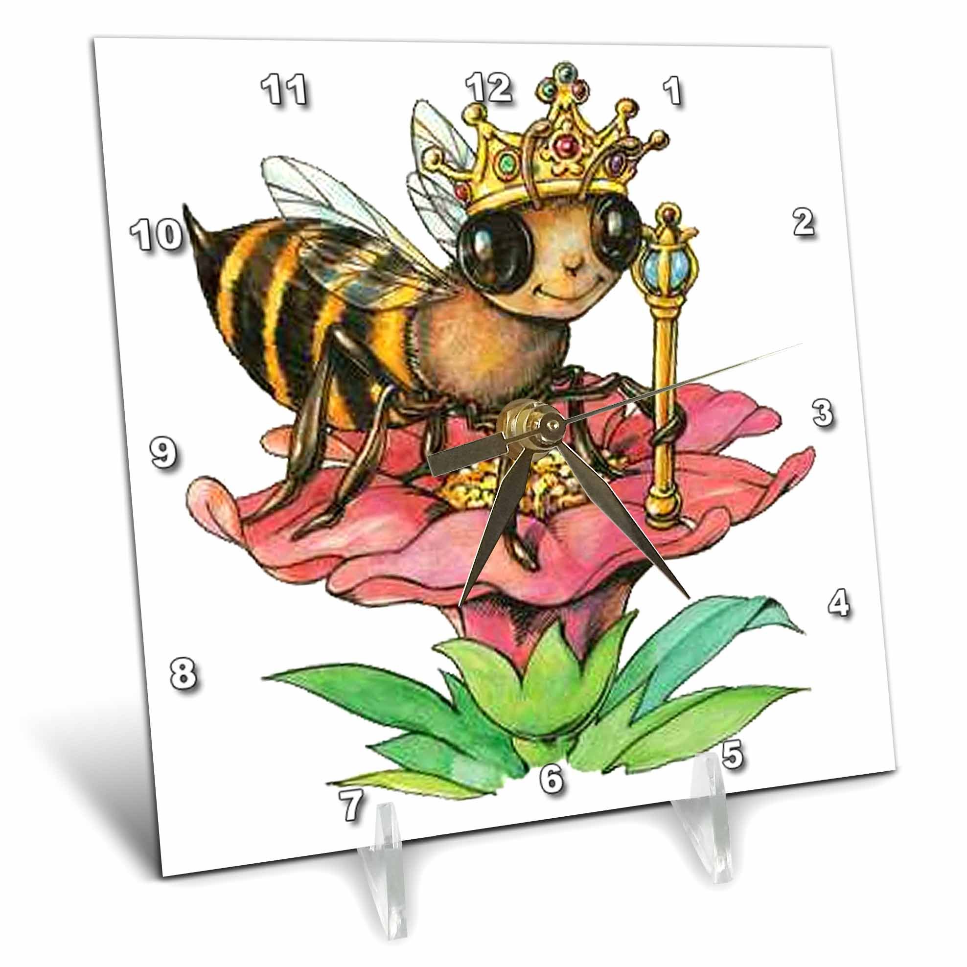 3Drose Bee The Queen Desk Clock - 6