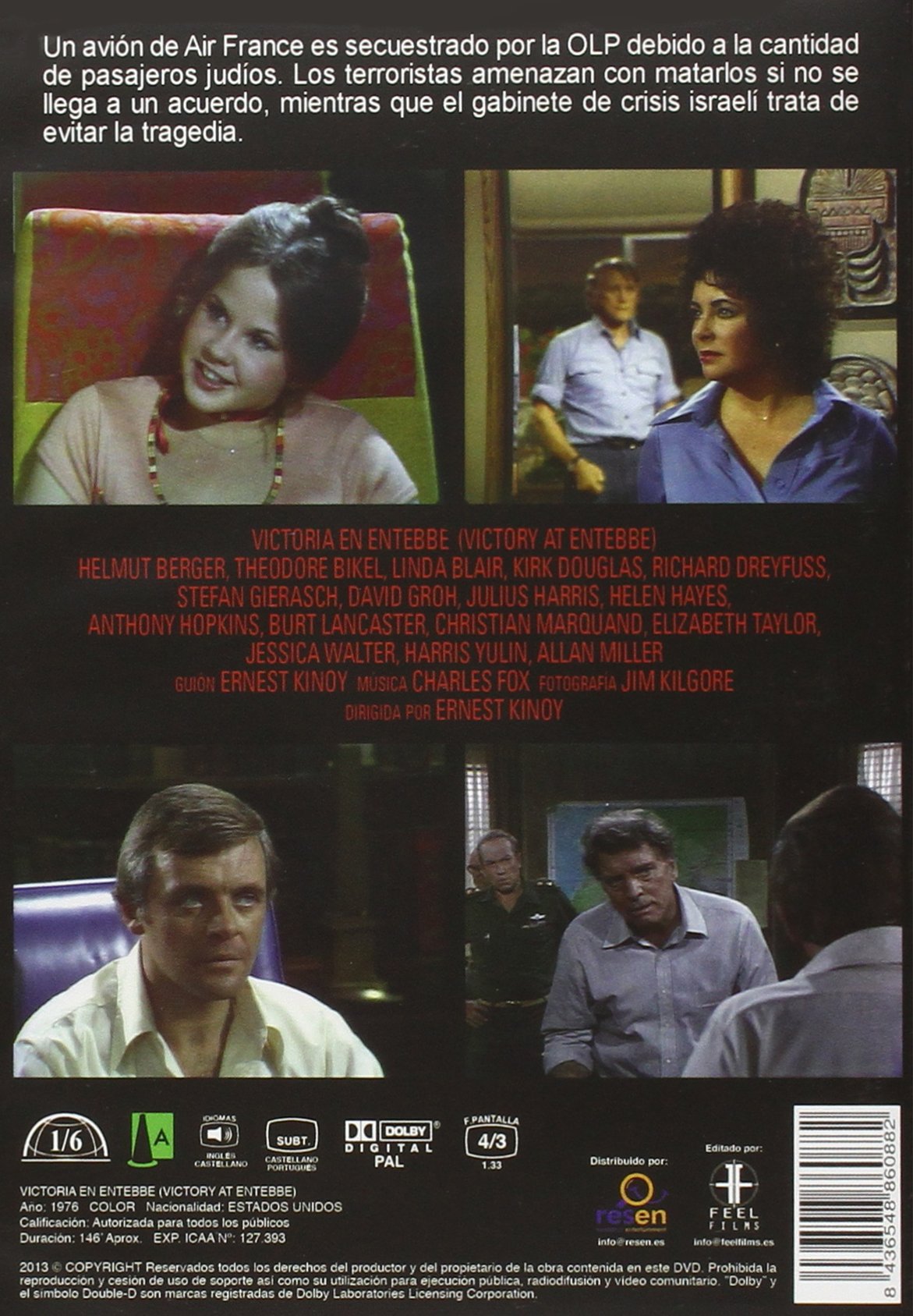 Victory at Entebbe (1976) TV Movie - Import DVD (European Zone 2 Format) - Historical Drama Based on True Events - Perfect for WWII & Aviation History Enthusiasts