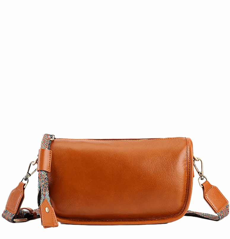 Stylish Small Leather Sling Bag for Women & Men - Crossbody Shoulder Bag with Adjustable Strap - Perfect for Travel, Shopping & Daily Use