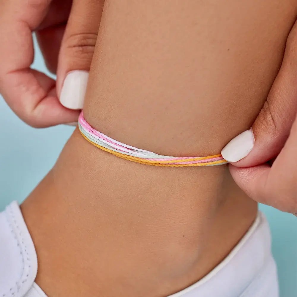 Brighter Days Anklet - Dainty Adjustable Ankle Bracelet for Women, Perfect for Beach, Summer & Boho Style Outfits