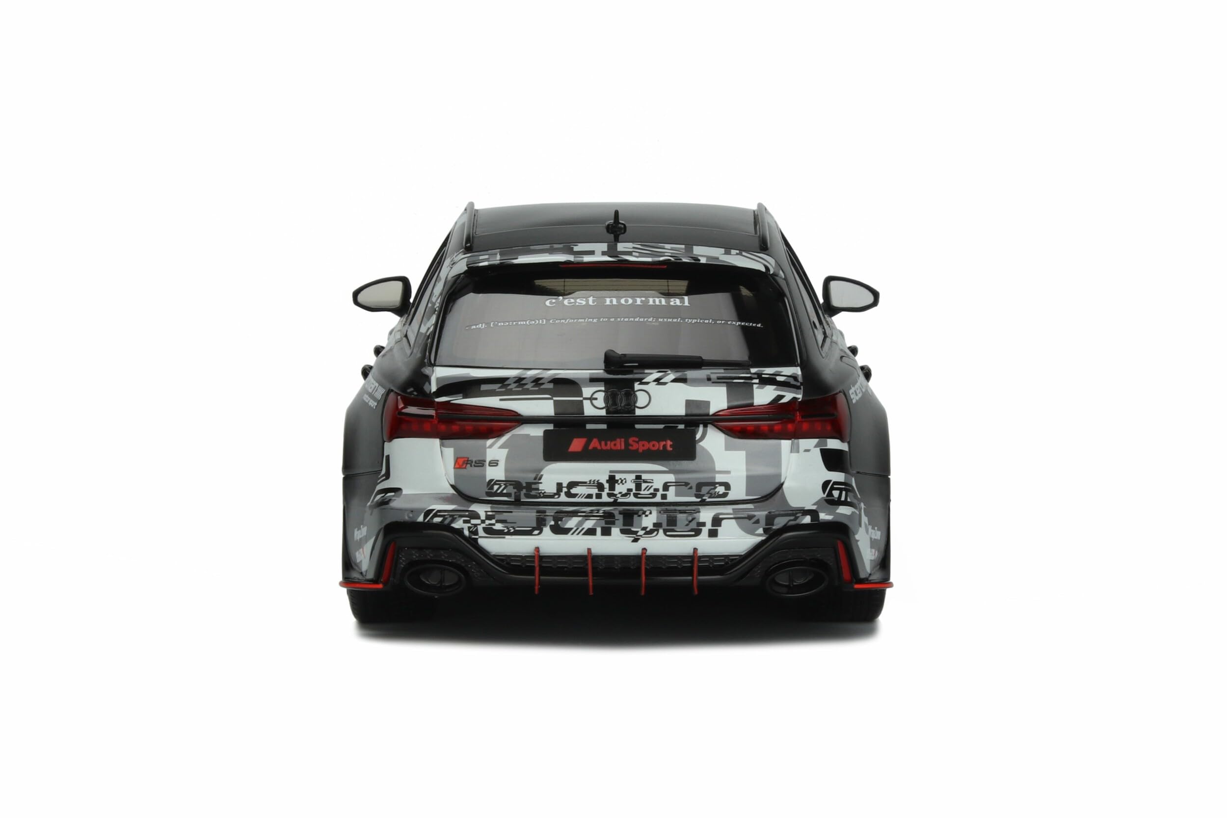 GT Spirit Collectible Model Car GT348 - 1:18 Scale Diecast Replica, Black & White Finish, Perfect for Display, Gifts & Car Enthusiasts - Ideal for Home Office Decor, Showcase Collections & Birthday Presents