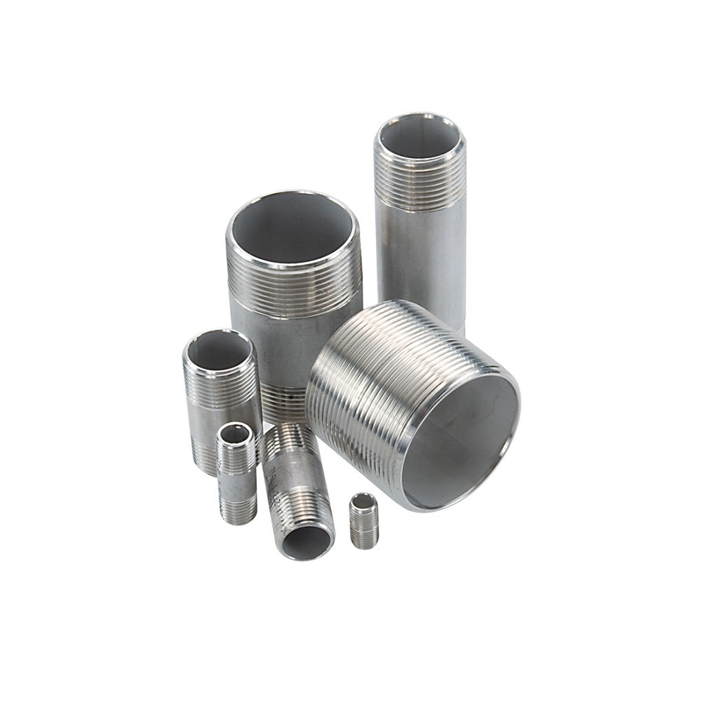 G1616SS 400X 4 Stainless Steel Pipe Nipple NPT - High Pressure Pipe Fitting for Plumbing, Hydraulic & Industrial Applications