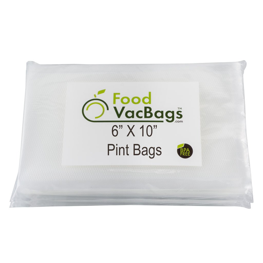 100 Pack 6x10 Inch Vacuum Sealer Bags for FoodSaver - BPA Free Heavy Duty Commercial Grade Sous Vide Cooking - Perfect for Meal Prep, Freezer Storage & Vacuum Sealing Meat, Fish, Vegetables