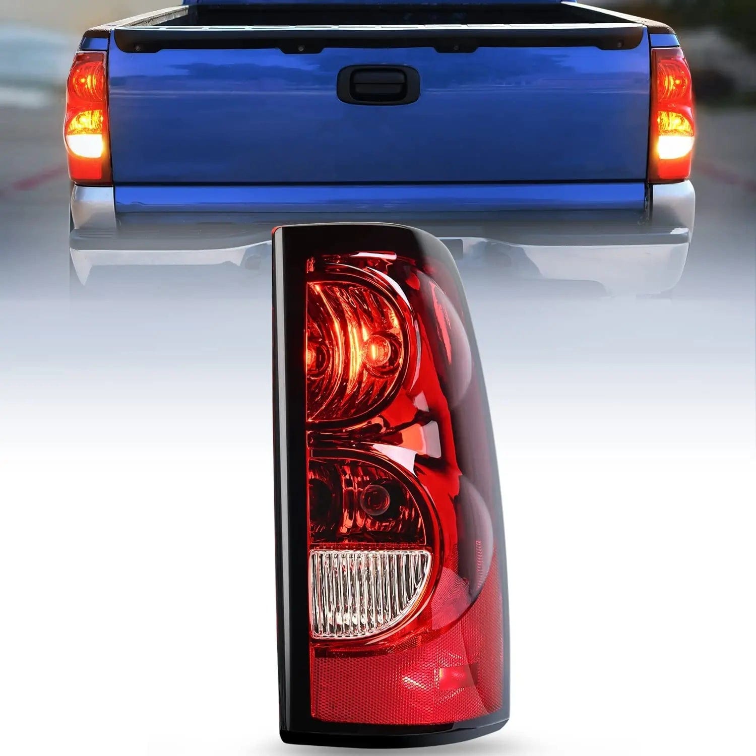 2003-2007 Chevy Silverado 1500/1500HD/2500/2500HD/3500 Passenger Side Tail Light Assembly Replacement - Perfect for Night Driving & Enhanced Vehicle Safety