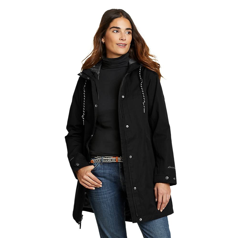 Eddie Bauer Women's Charly Waterproof Rain Jacket Parka - Lightweight Windproof Outdoor Coat for Hiking, Camping & Everyday Wear