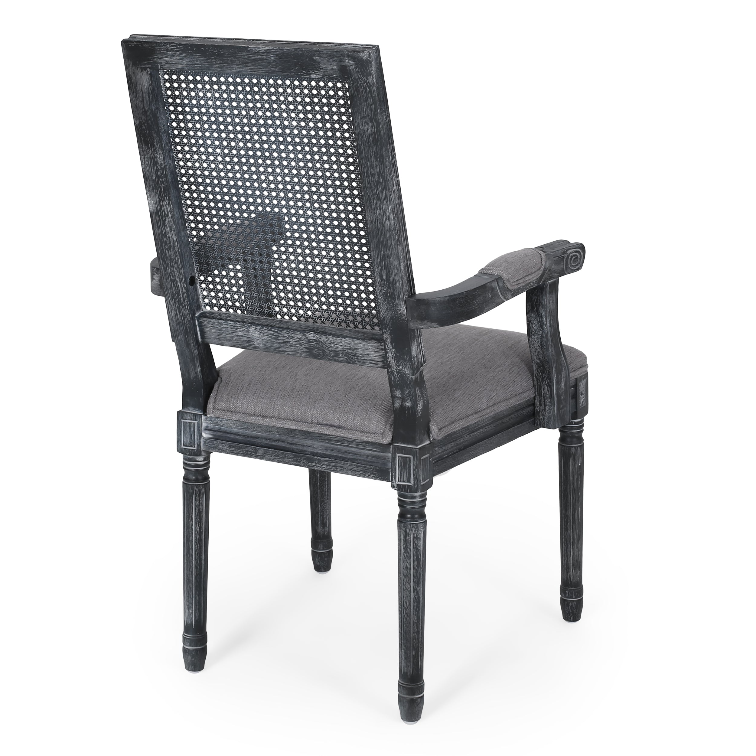 8 Modern Dining Chairs Set - Sturdy Wooden Kitchen Chairs with Padded Seats - Comfortable Home Restaurant Furniture for Dining Room, Kitchen, and Cafe Use
