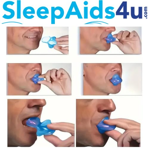 Anti-Snoring Mouthpiece for Teeth Grinding & Sleep Apnea Relief - Tongue Retainer Snore Stopper, Dentist-Recommended Night Guard (NHS/ENT Approved) - Perfect for Travel & CPAP Alternative