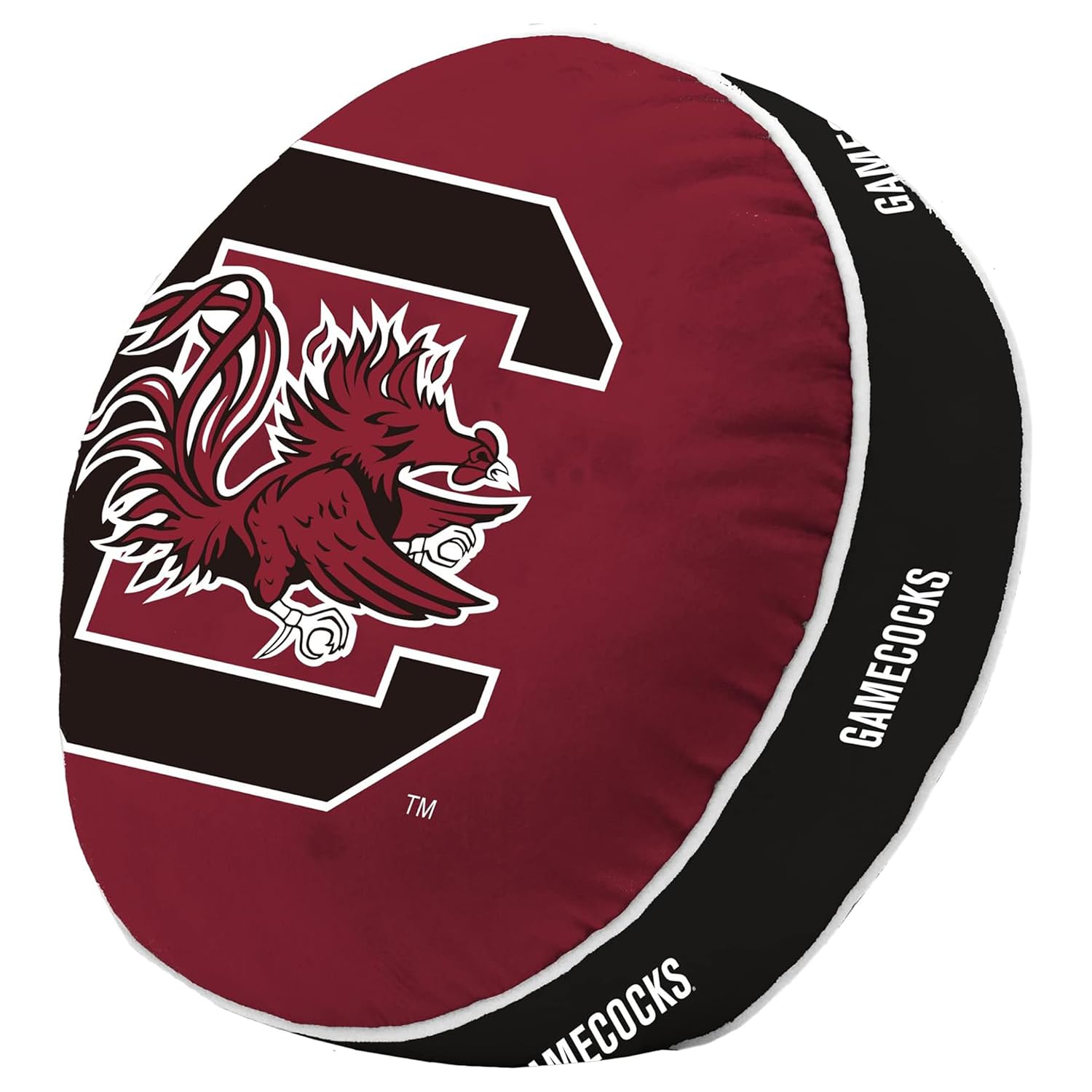 Official NCAA South Carolina Gamecocks Puff Pillow - Soft Plush Stretchy Team Logo Pillow for College Football Fans | Perfect for Game Day, Dorm Decor & Sports Themed Bedroom