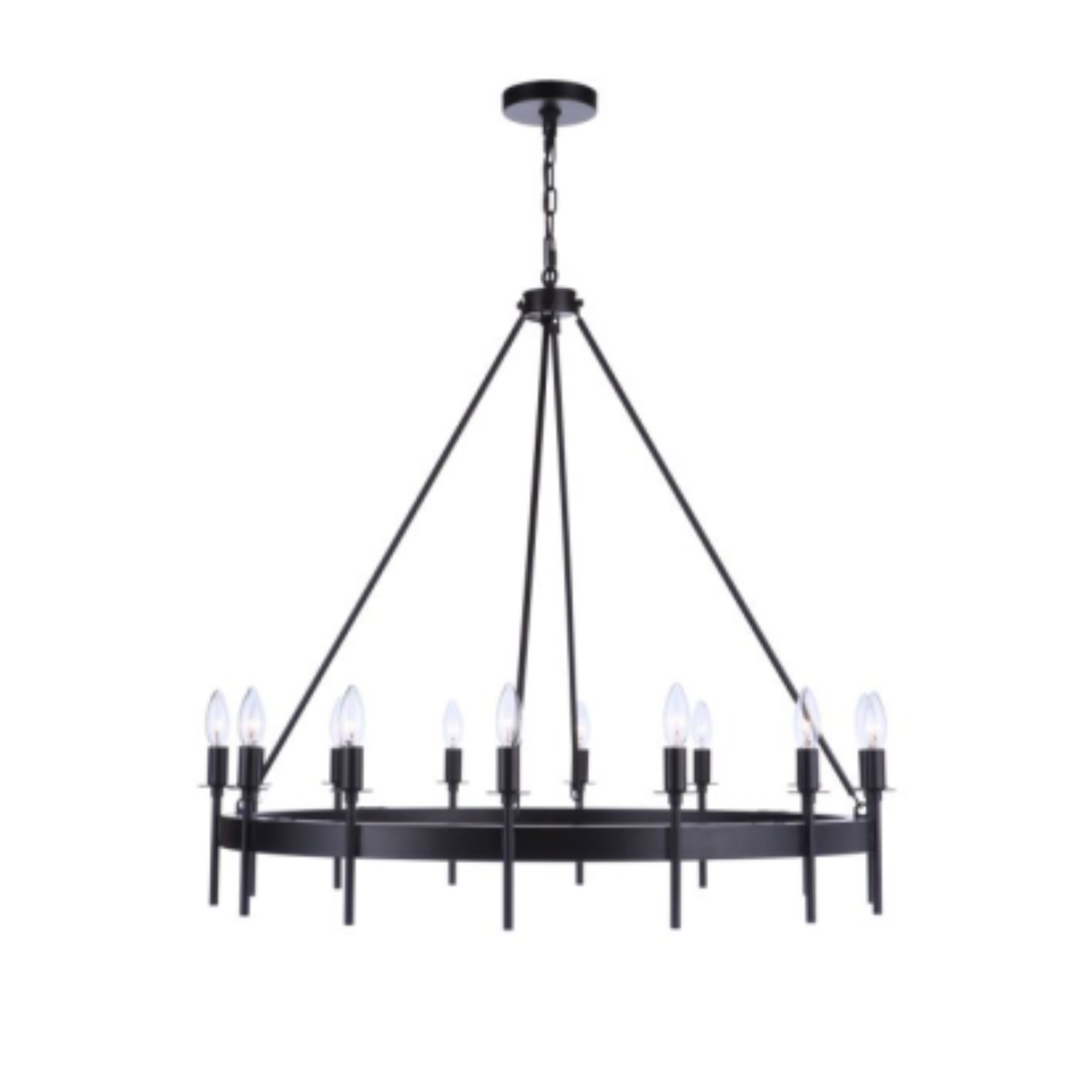 Craftmade Larrson 14-Light Chandelier in Satin Brass - Elegant Dining Room & Foyer Lighting Fixture for Modern Homes