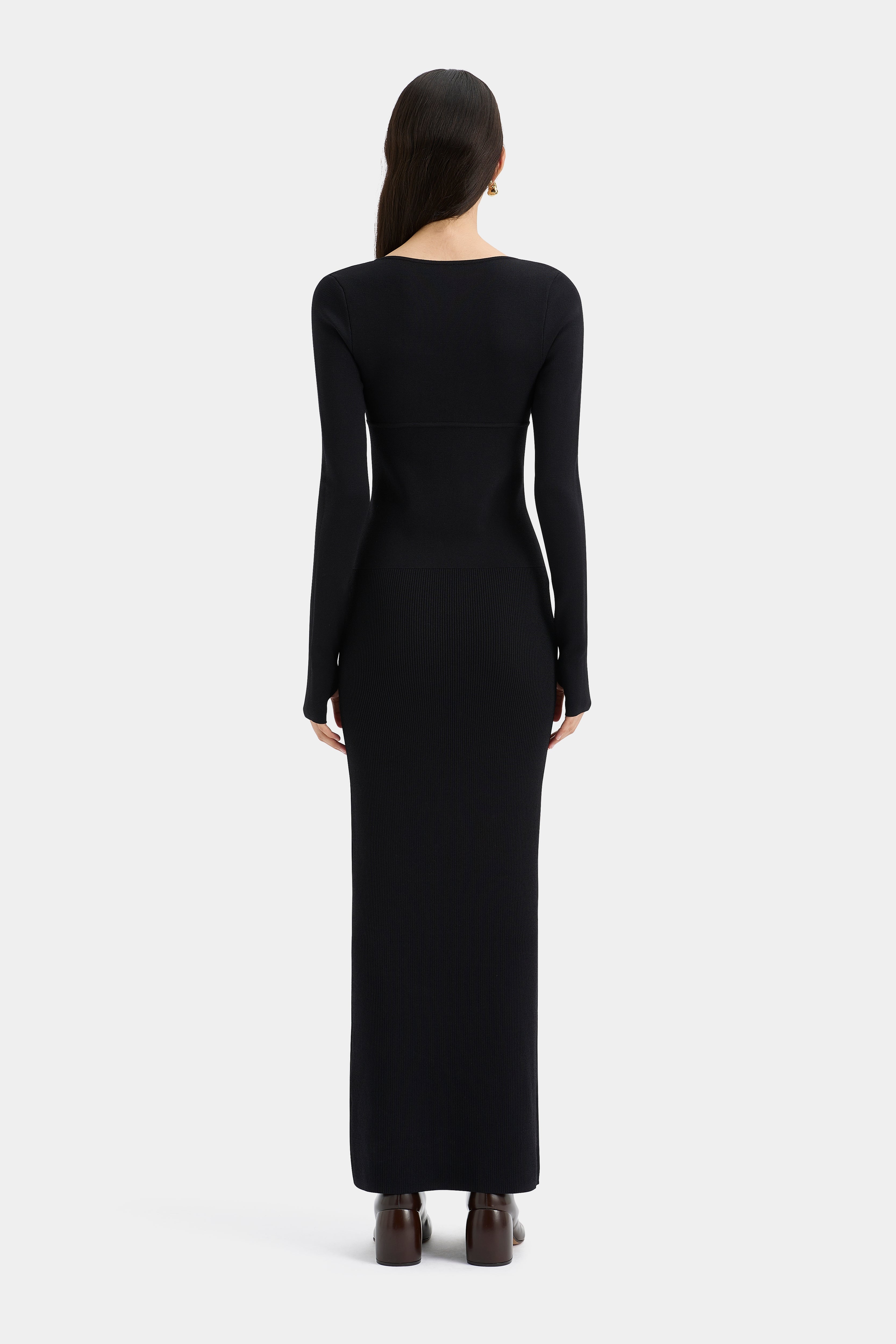 Helena Women's Long Sleeve Maxi Dress - Flowy Elegant Boho Style for Fall Winter, Perfect for Weddings, Parties & Casual Outings