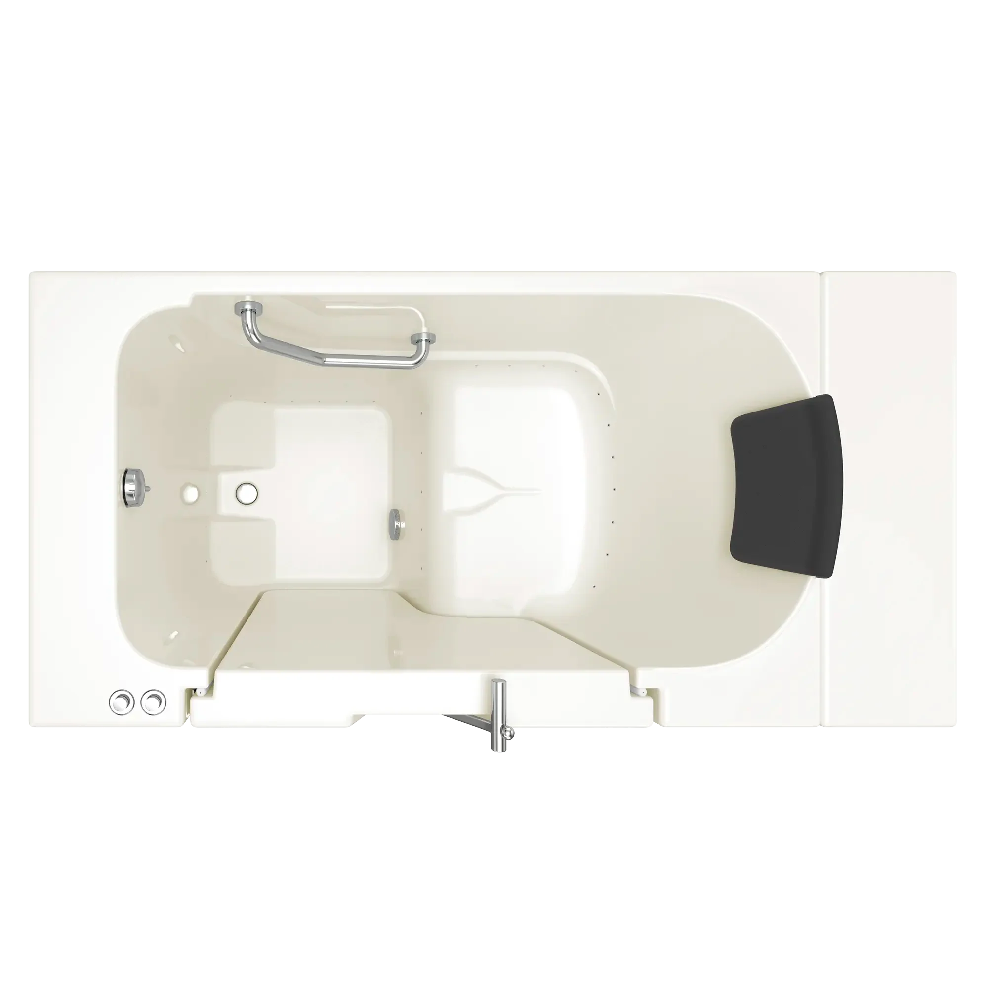 Premium 30 x 52 Inch Gelcoat Walk-In Bathtub with Air Spa System - Left Hand Drain for Elderly & Mobility Support - Relaxing Hydrotherapy for Arthritis & Joint Pain Relief