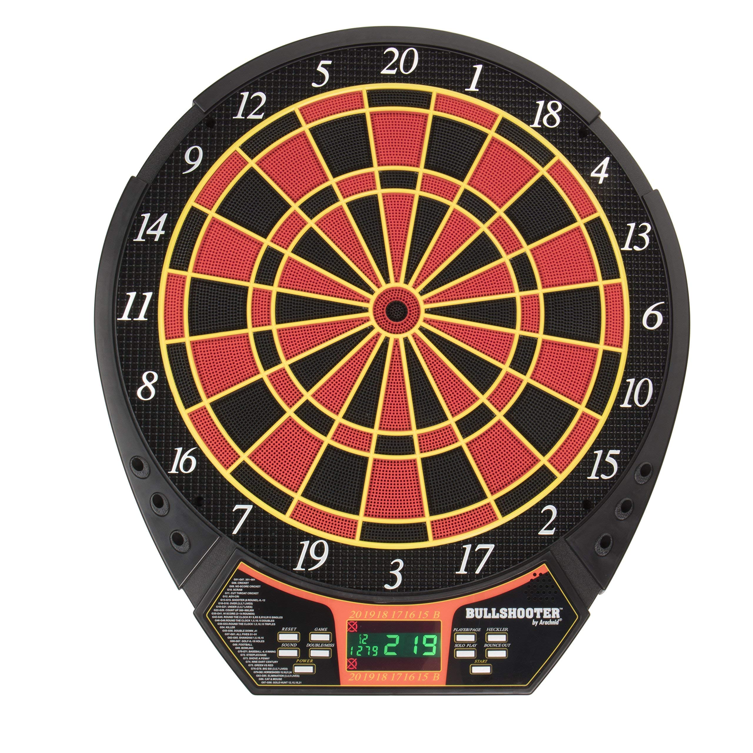 Arachnid Voyager Electronic Dartboard with LCD Display - 29 Games & 90 Variations - Black - Perfect for Home Bars, Game Rooms & Parties