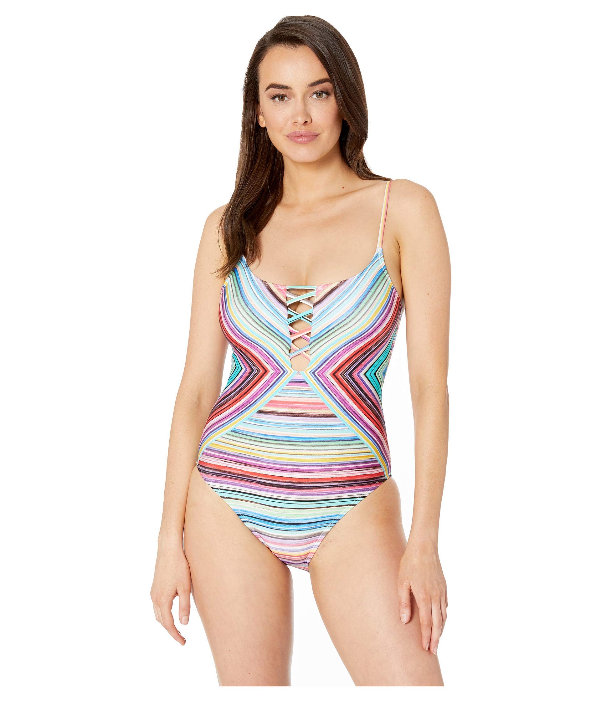 La Blanca Women's Strappy Convertible One Piece Swimsuit - Adjustable Swimwear for Beach, Pool & Vacation | Tummy Control Bathing Suit for Women