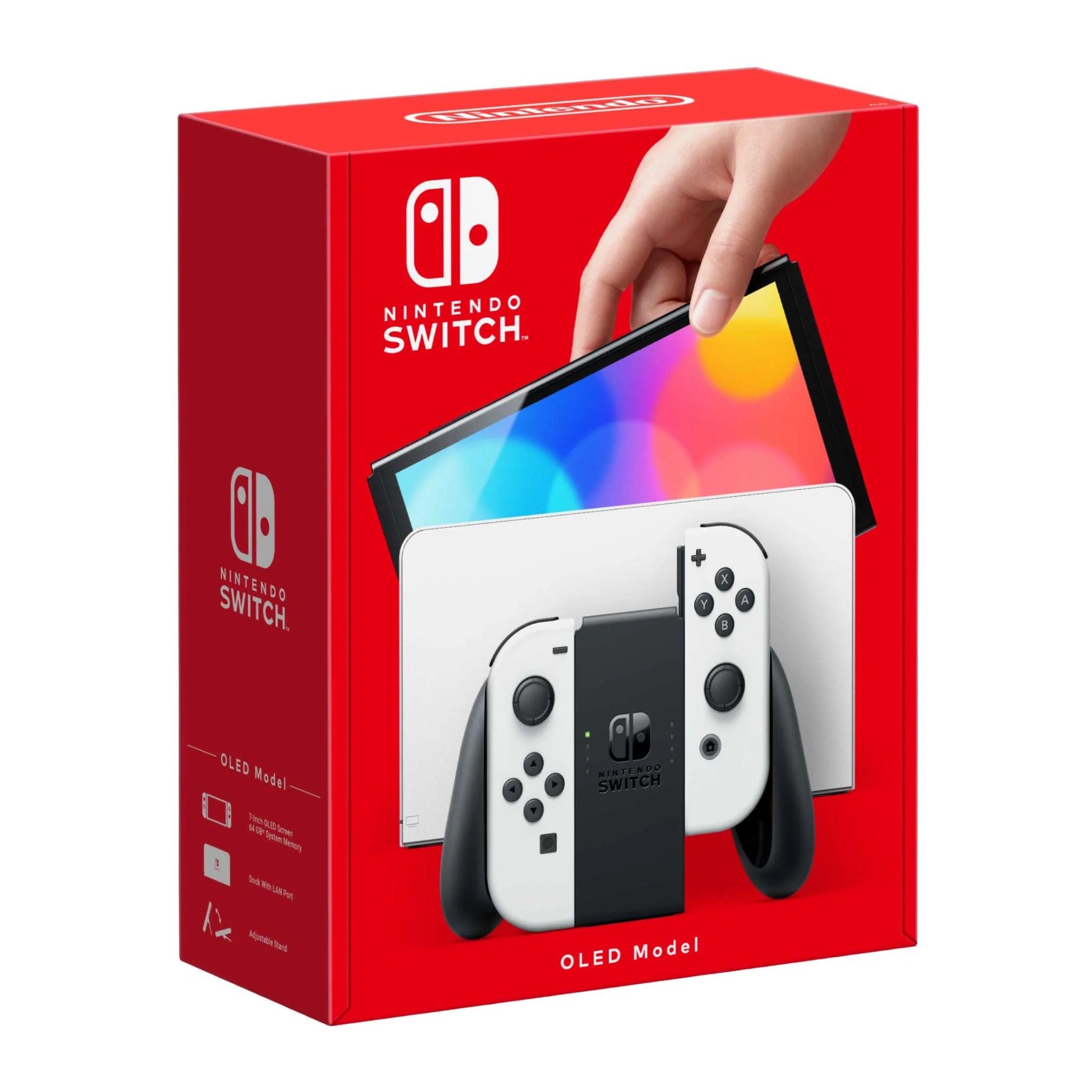 Nintendo Switch OLED Model Console - White | Handheld & TV Gaming System for Kids & Adults | Perfect for Travel, Parties & Home Entertainment