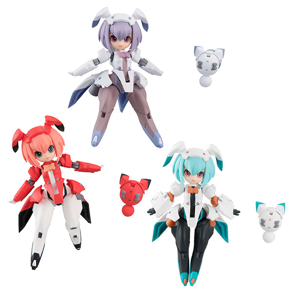 Desktop Army Vol 09 F 616s Frea Nabbit Sisters Action Figure Set - 3-Piece Collectible Anime Model Kit for Display & Gaming | Perfect for Anime Fans, Collectors & Tabletop Battles