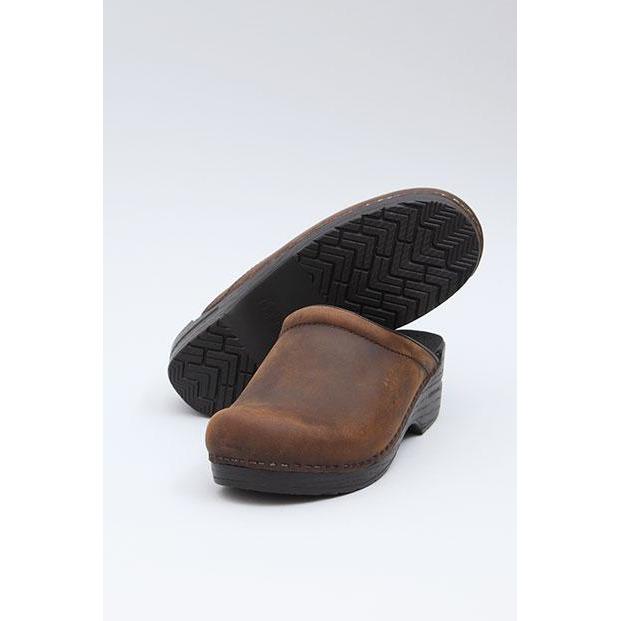 DANSKO SONJA Women's Clogs - Comfortable Slip-Resistant Work Shoes in Antique Brown for Nurses, Chefs & Professionals