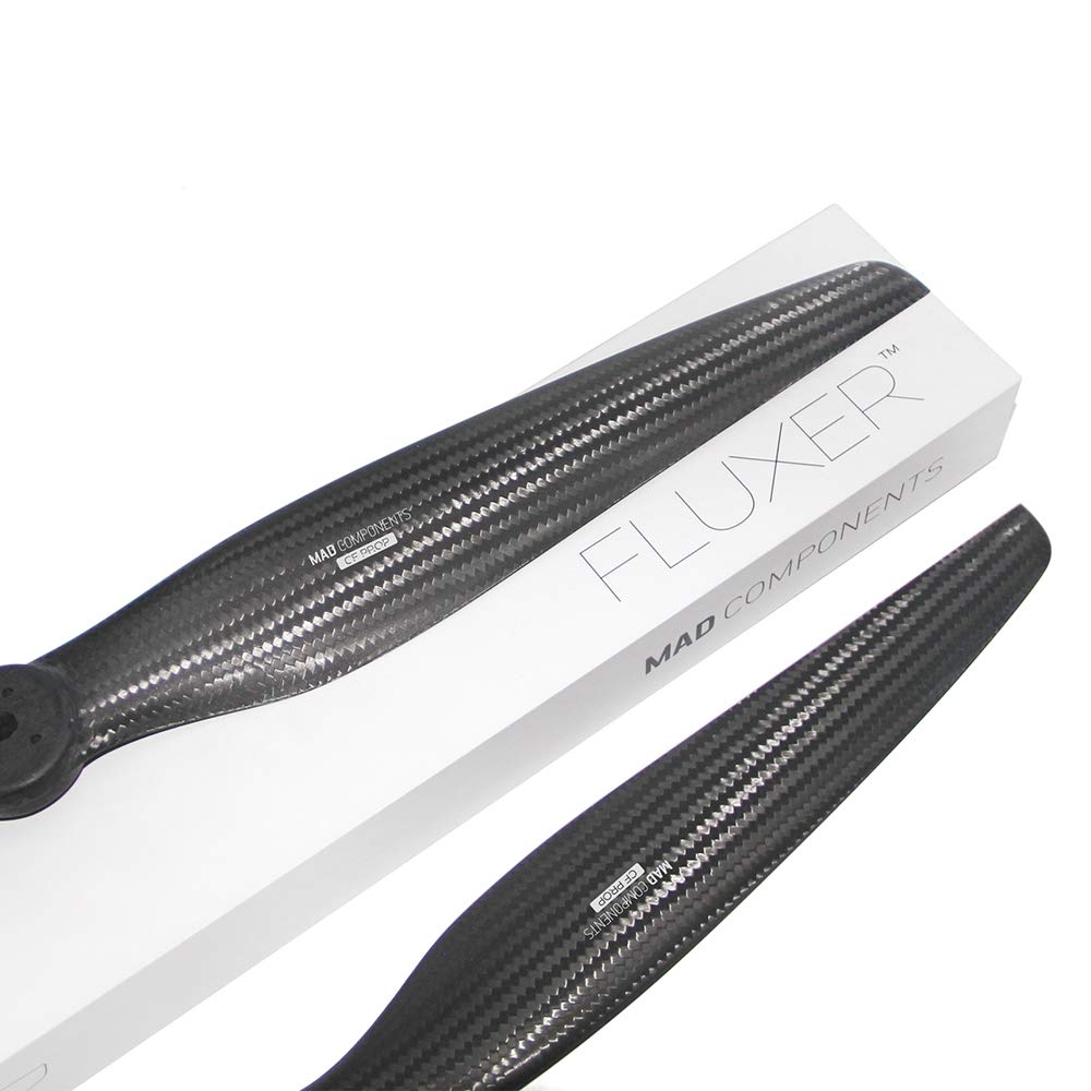 MAD COMPONENTS Carbon Fiber Propeller 34.1x11.4in (D10-D20 M3X4) - Matt Pair (CW+CCW) for Professional Drones, Multirotors & RC Hobby - Perfect for Aerial Photography, Racing and FPV Flying