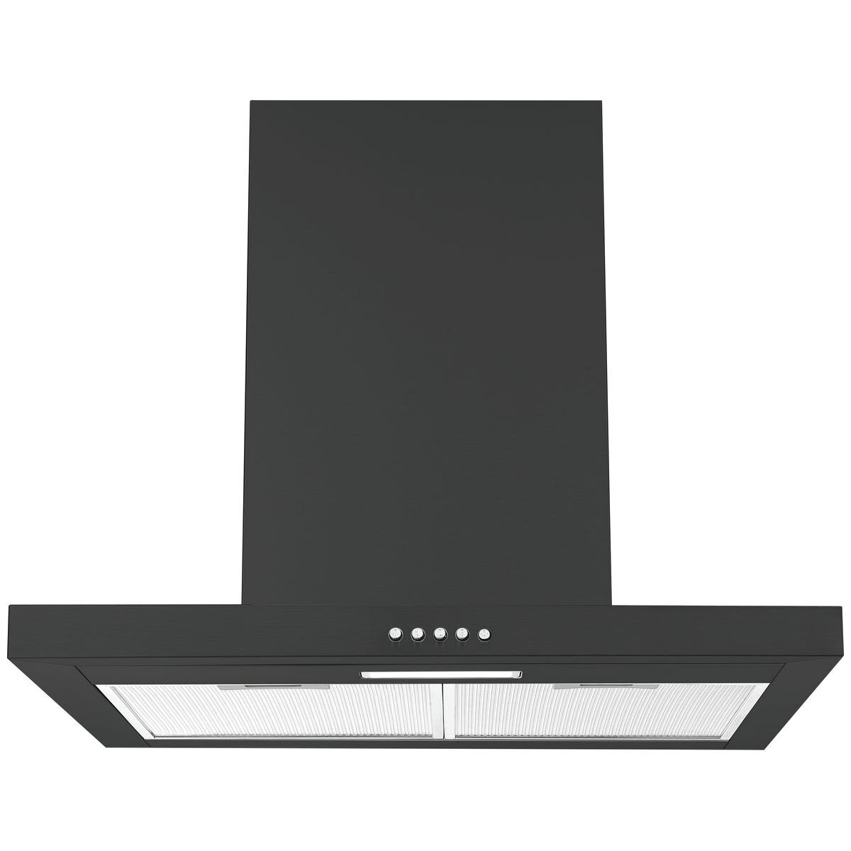 Haier 60cm Black Canopy Range Hood HC60BLB1 - Powerful Kitchen Exhaust Fan with LED Lights for Smoke & Odor Removal | Perfect for Modern Home Cooking & Open Kitchen Designs