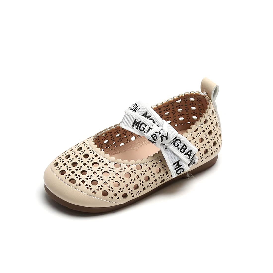 YIBLBOX Girls' Mary Jane Ballet Flats - Toddler & Little Kid Dress Shoes with Cutout Design | Perfect for Ballet, Dance Recitals & Special Occasions