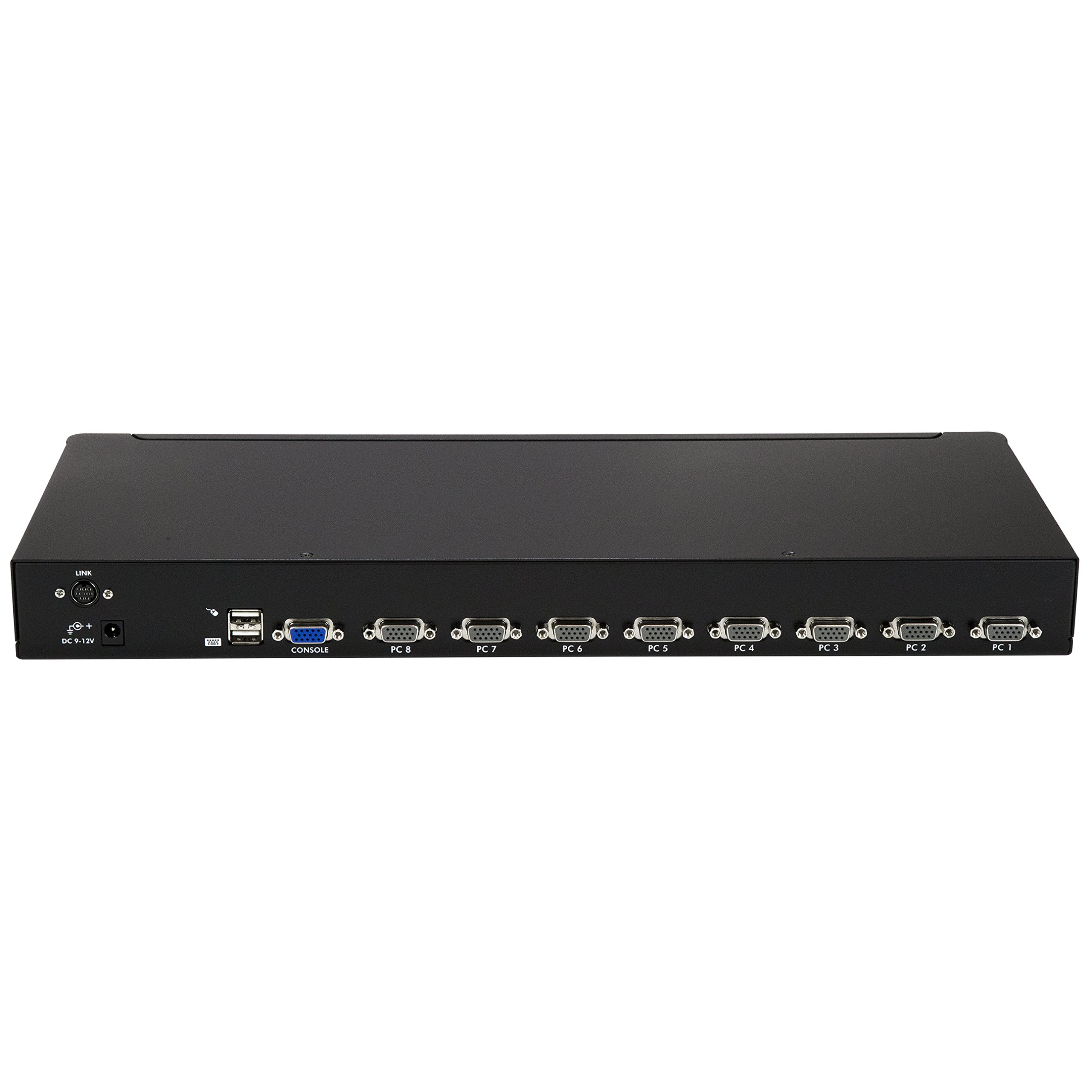StarTech.com 8 Port 1U Rackmount USB KVM Switch Kit with OSD, Cables & VGA Support - TAA Compliant (SV831DUSBUK) for Server Rooms, Data Centers & IT Management
