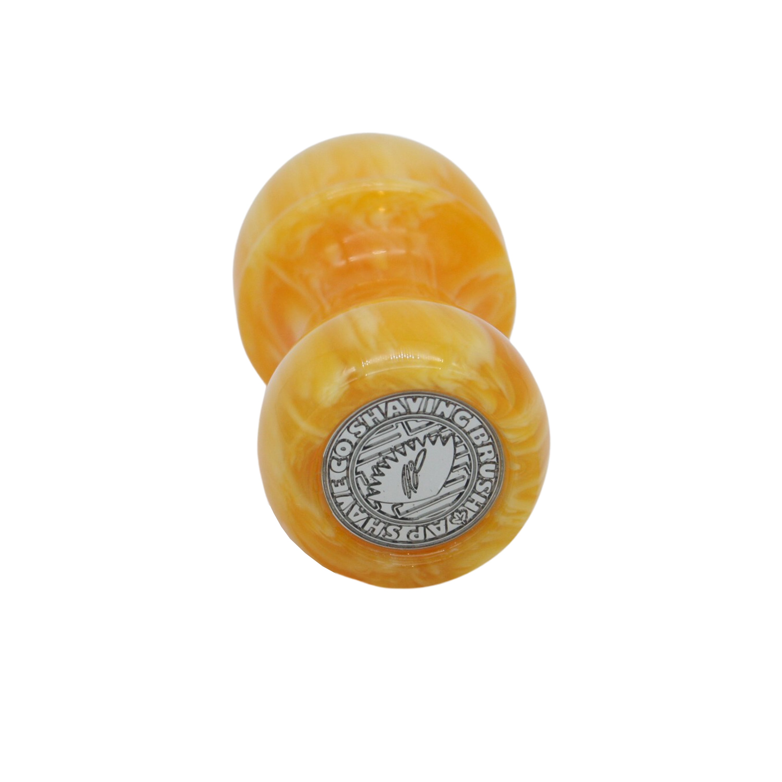 Premium Amber Handcrafted Shaving Brush Handle - Fits 24mm & 26mm Knots - Perfect for Wet Shaving & Grooming Gifts for Men