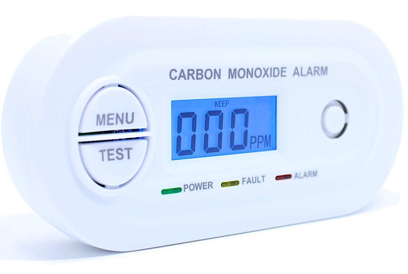 Forensics Fast Low-Level Carbon Monoxide (CO) Monitor with >10ppm Display & 25ppm Alarm – Ideal for Offices, Classrooms, Homes & Retail Stores | Portable CO Detector for Indoor Air Quality Safety