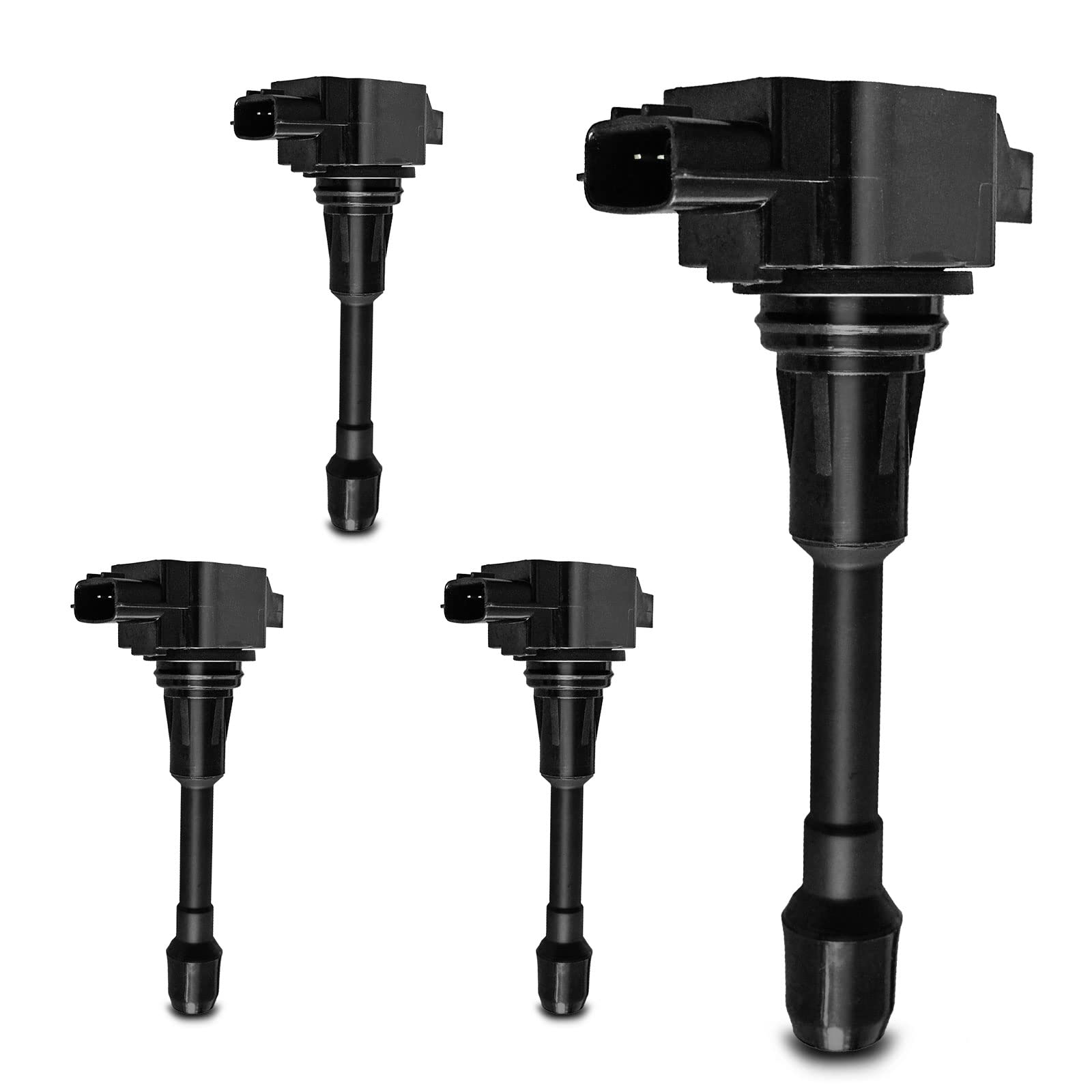 Premium Ignition Coil Pack Set - Compatible with Infiniti QX56 (2011-2013), QX80 (2014-2019) & Nissan Armada (2017-2020) V8 5.6L Engine (Cylinders #5-8) - 4-Piece Replacement Kit for Smooth Engine Performance & Fuel Efficiency - Perfect for Off-Roading, Towing & Daily Commuting