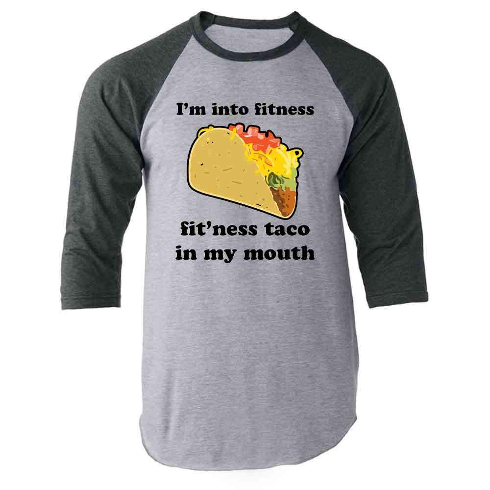 Funny Fitness Taco Graphic T-Shirt for Men | Pop Threads Humorous Workout Tee | Gym, Running & Casual Wear