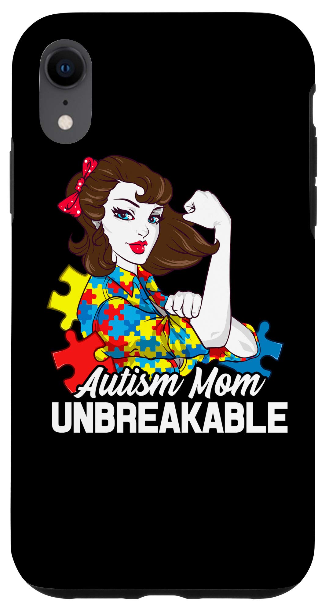 iPhone XR Autism Mom Phone Case - Shatterproof Protective Cover for Autism Moms | Durable, Stylish & Supportive Gift for Special Needs Parents | Perfect for Daily Use, School & Therapy Sessions