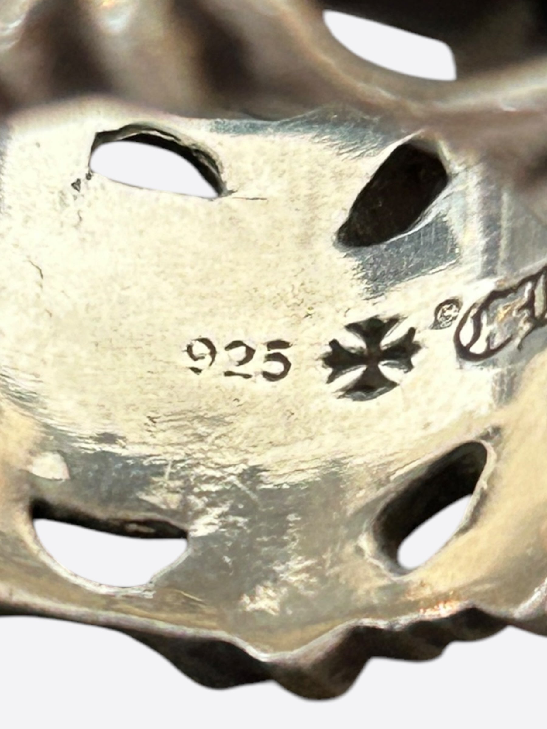 Chrome Hearts Silver Square Cemetery Ring for Men & Women - Gothic Punk Jewelry for Everyday Wear & Special Occasions