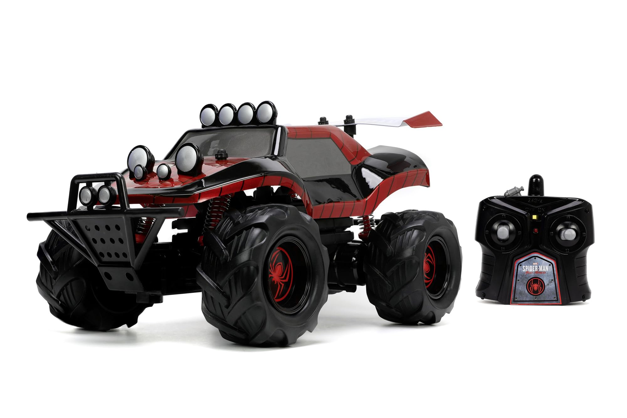 Jada Toys Marvel Miles Morales 1:14 Scale Remote Control RC Buggy Car - Spider-Man Inspired Toy for Kids, Collectors & Fans | Indoor & Outdoor Play, Birthday Gifts, Superhero Action Adventures