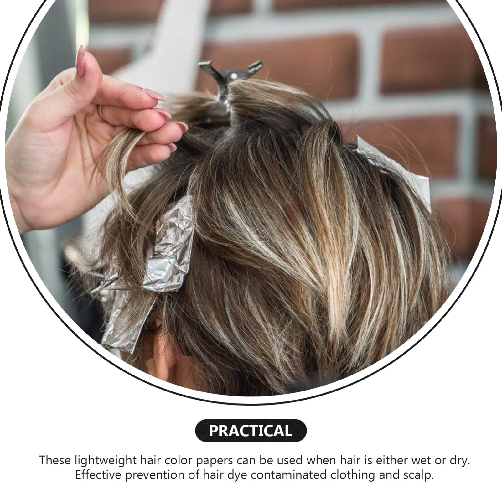 100 Sheets Hair Dye Release Paper - Perm Wrapping Tool for Highlights & Coloring - White Hair Dye Mask & Removal Paper (Perfect for Salon Professionals & DIY Hair Coloring at Home)