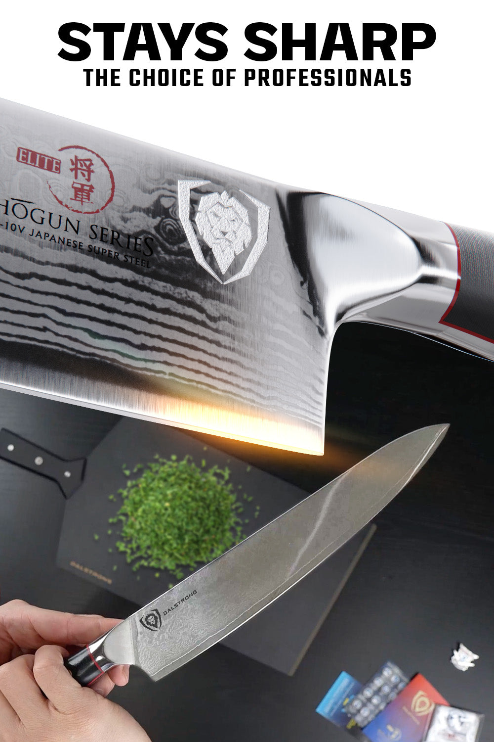 Dalstrong Shogun Series ELITE 9.5 Inch Chef's Knife - Professional Japanese Steel Kitchen Knife for Slicing, Dicing & Chopping - Perfect for Home Cooks & Professional Chefs