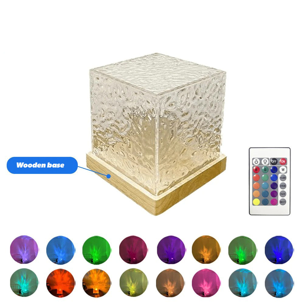 Aurora Cube Night Light - 3D LED Moon Lamp with Touch Control & USB Charging, Perfect for Bedroom, Nursery, Kids Room & Relaxation