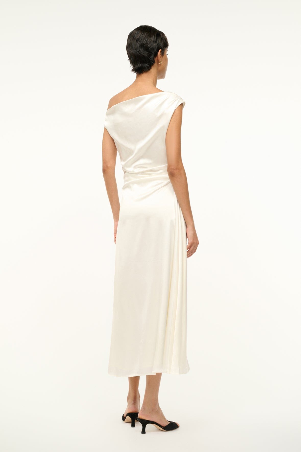 PHARE Silk Dress for Women | Elegant Ivory Maxi Dress | Perfect for Weddings, Parties & Special Occasions