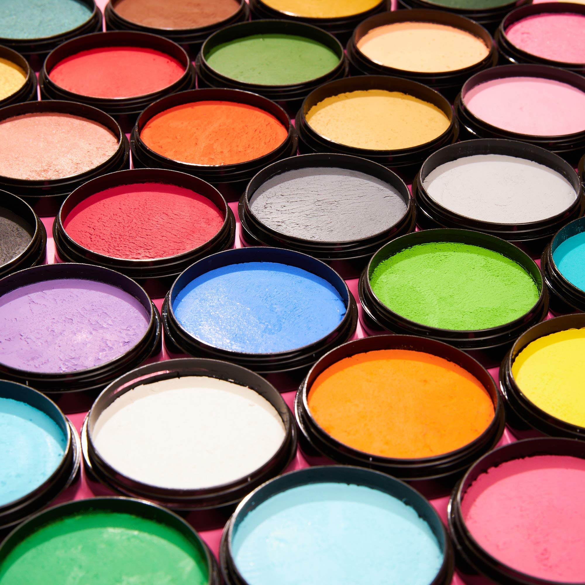 Professional Water-Based Face & Body Paint Cake Pots for Pale Skin - Safe for Adults & Kids - 1.26oz - Perfect for Halloween, Cosplay, Theater & Face Painting Parties