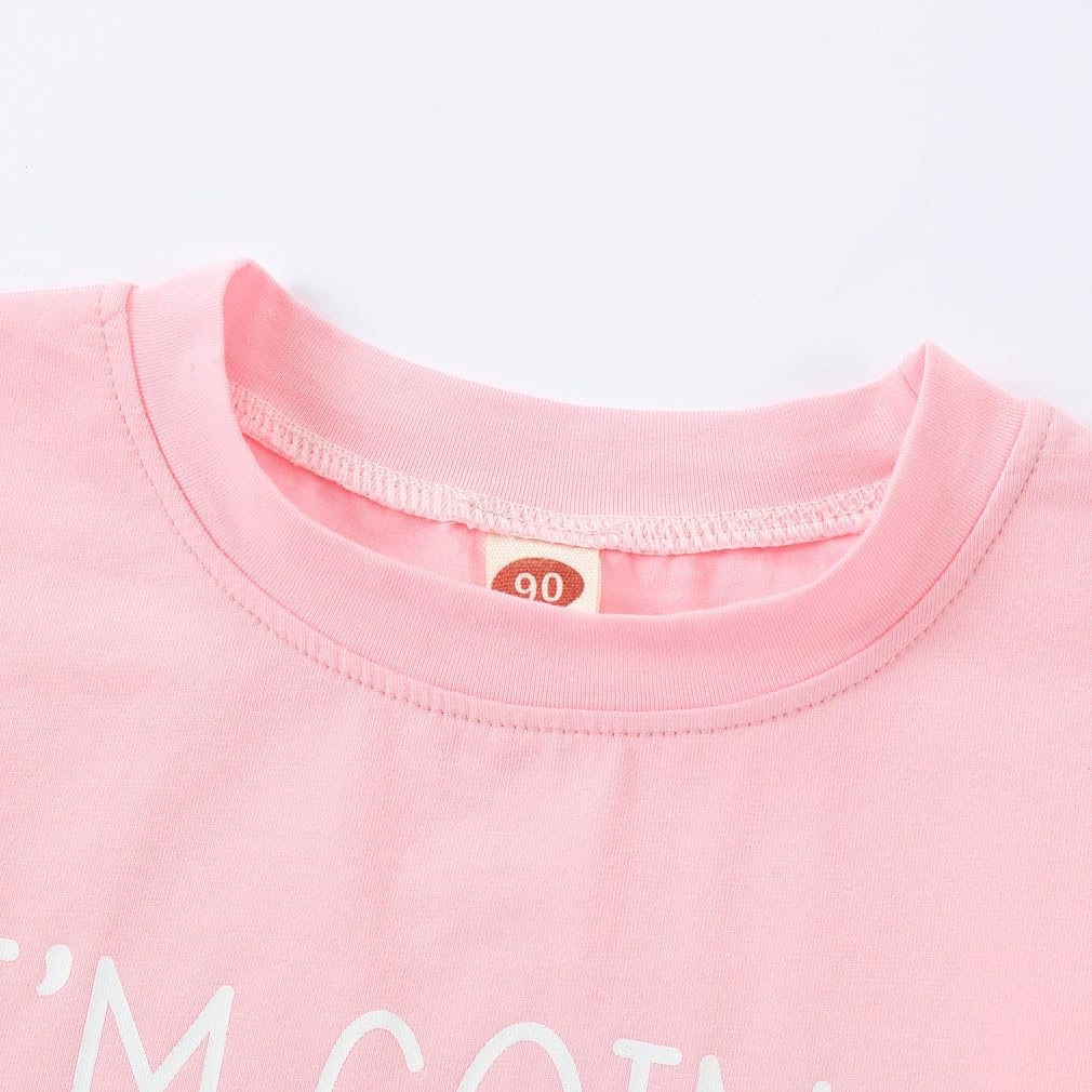 DUBASAM Big Sister Announcement T-Shirt for Toddler Girls - Cute Short Sleeve Summer Top for Sibling Reveal & Pregnancy Announcement
