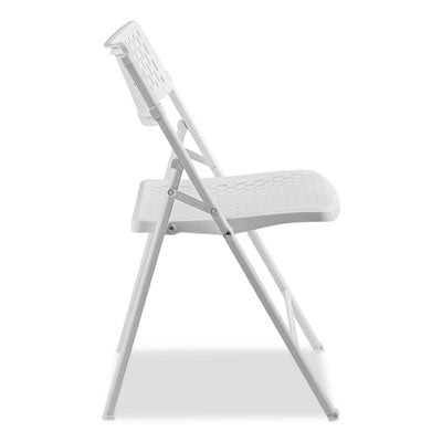 NPS Folding Chairs with Pattern - Heavy Duty 1000 lb Capacity - Set of 4 - Perfect for Outdoor Events, Picnics, and Home Use