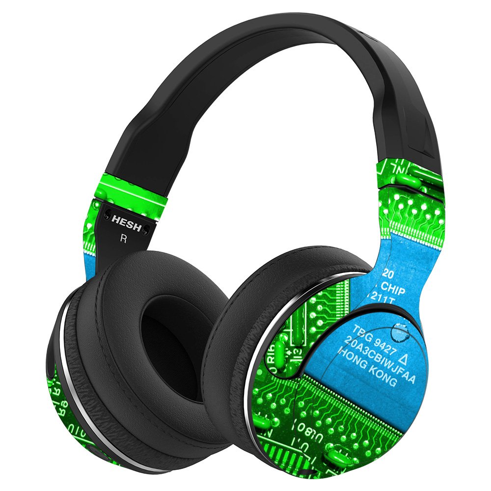 MightySkins Vinyl Wrap Cover for Skullcandy Hesh 2 Wireless Headphones - Circuit Board Design | Protective & Durable Skin | Easy to Apply & Remove | Made in USA | Perfect for Gaming, Travel & Work