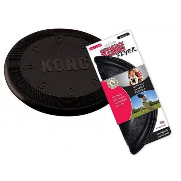 Kong Extreme Flyer Dog Toy - Durable Flying Disc for Large & Aggressive Chewers - Outdoor Fetch & Training Play for Active Dogs