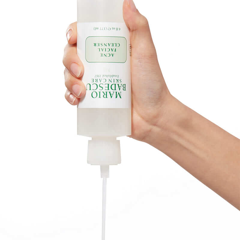 Mario Badescu Acne Facial Cleanser for Oily & Acne-Prone Skin - Gentle Daily Face Wash to Clear Breakouts & Unclog Pores - Perfect for Morning & Night Skincare Routine