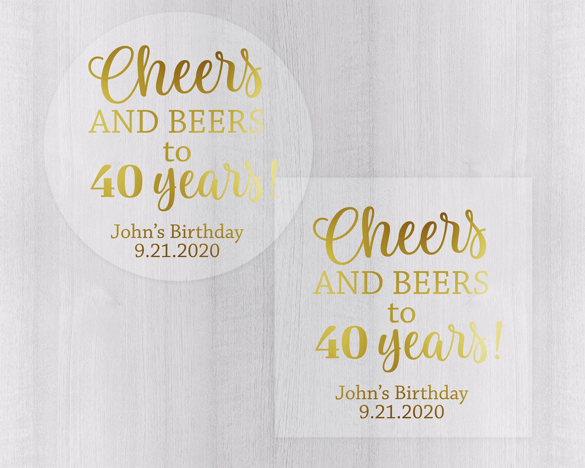 Cheers & Beers Birthday Stickers - Party Favors & Labels for Celebrations