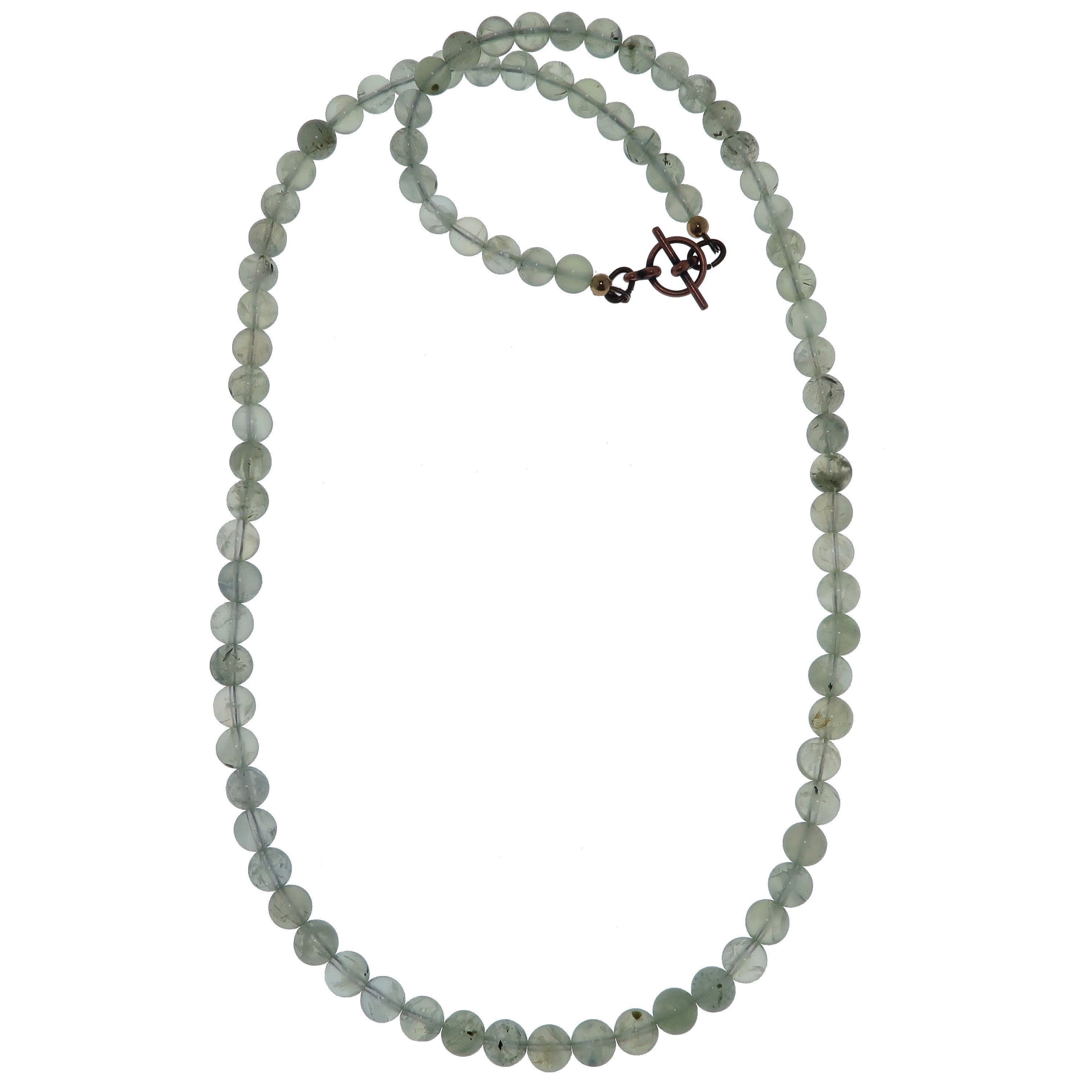 Prehnite Necklace - Spring Green Gemstone Jewelry for Women | Healing Crystal Pendant for Meditation & Spiritual Gifts